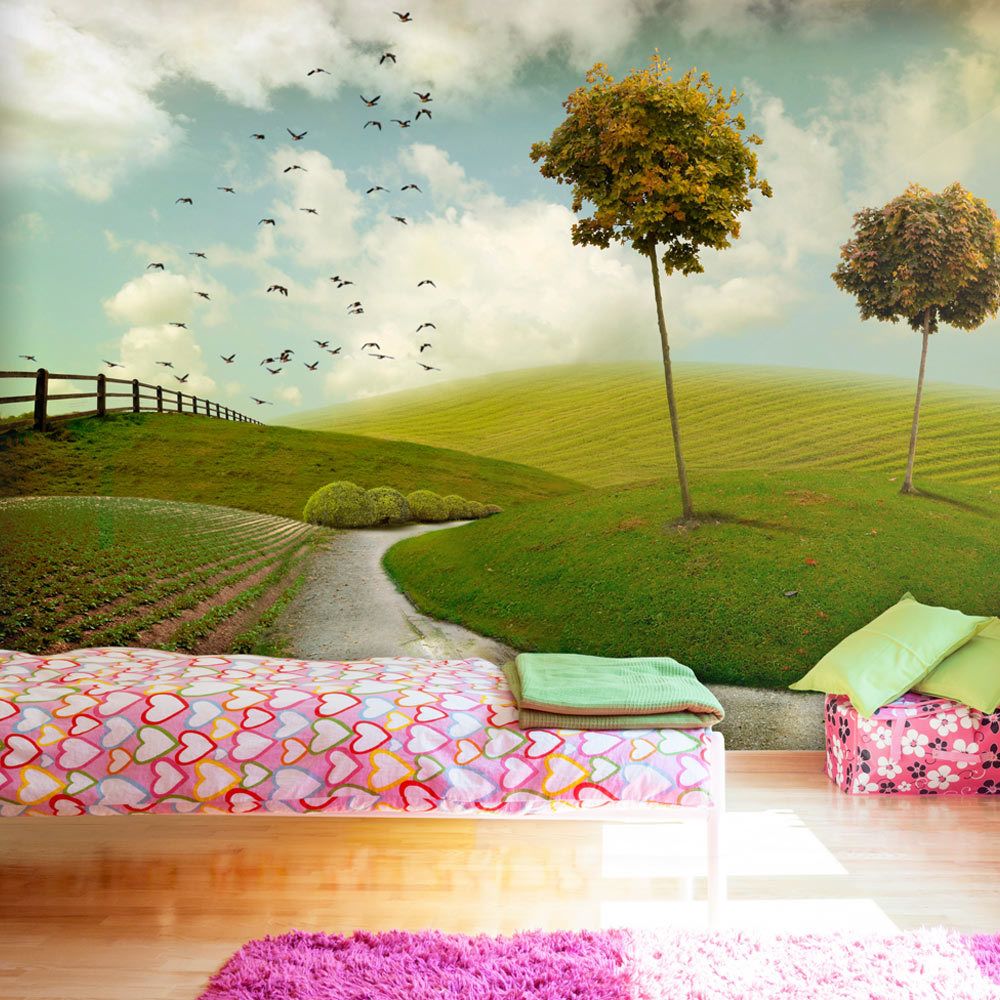 Bimago - Papier peint - automne - paysage - Décoration, image, art | Paysages | Arbres et Forêt | - Papier peint
