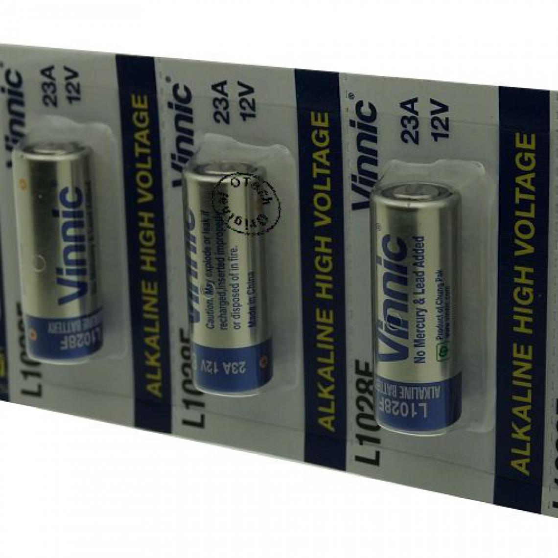 Otech - Pack de 5 piles Vinnic pour DIVERS K23A - Piles rechargeables
