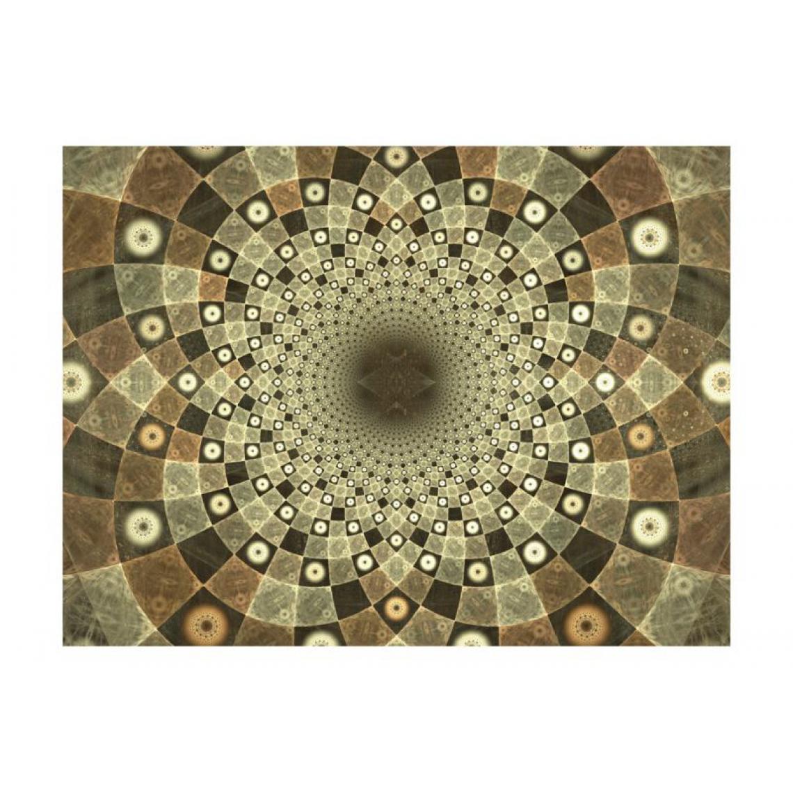 Artgeist - Papier peint - Brown mosaic .Taille : 300x231 - Papier peint
