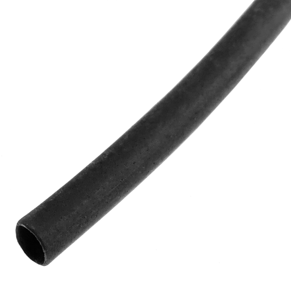 Bematik - Gaine thermorétractable noir 1,6 mm en rouleau de 3m - Fils et câbles électriques
