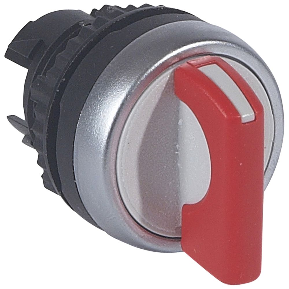 Legrand - tête non lumineuse bouton tournant manette 2 positions fixes 45 degrés - rouge - Autres équipements modulaires