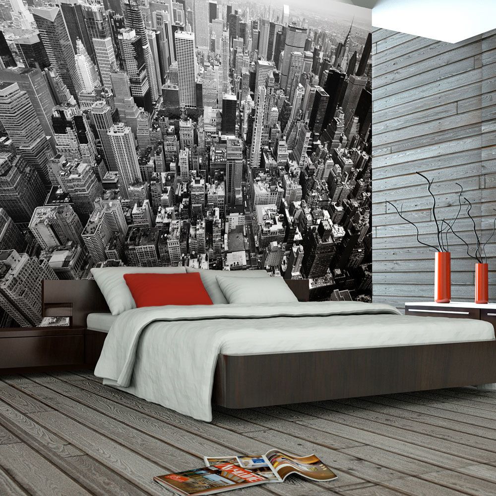 Bimago - Papier peint - États-Unis, New York: noir et blanc - Décoration, image, art | Ville et Architecture | New York | - Papier peint
