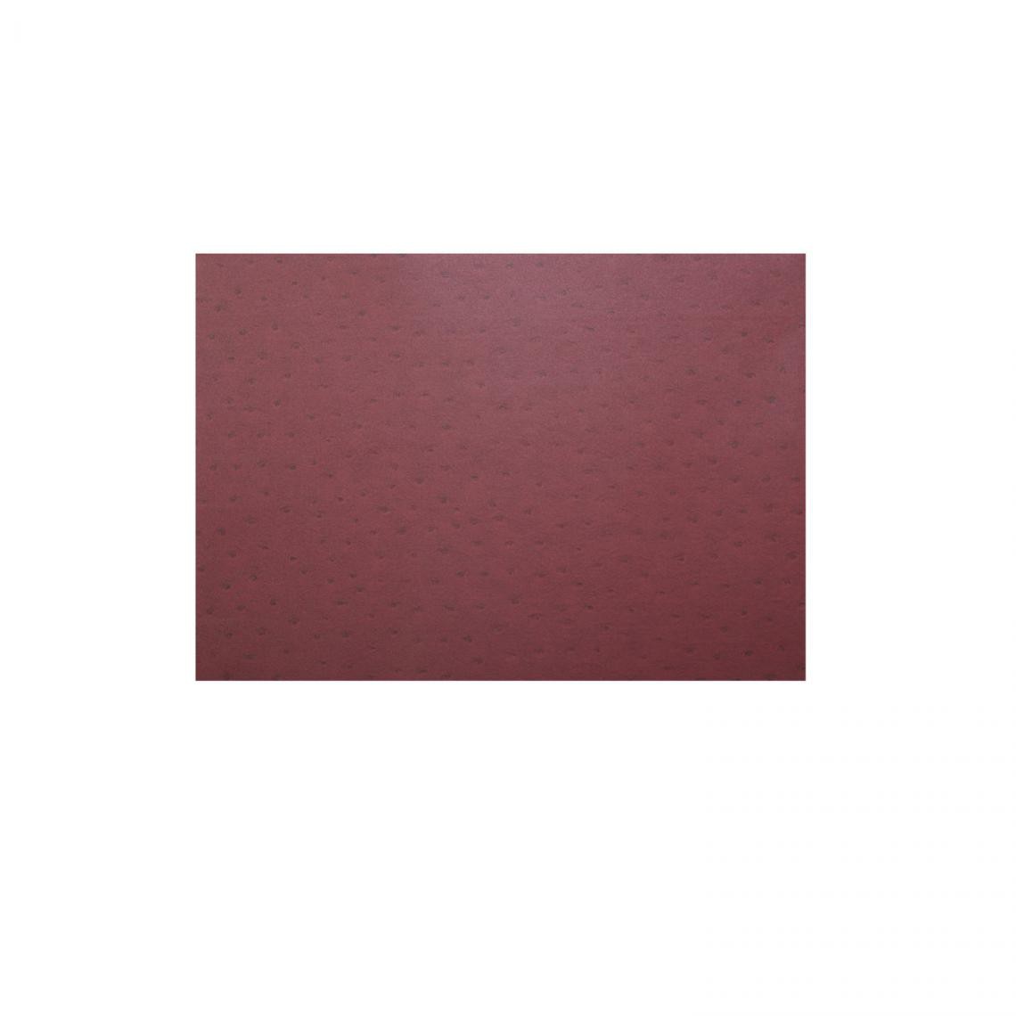 Cpm - Lot 2x Adhésif décoratif pour meuble effet Cuir - 200 x 45 cm - Rouge - Papier peint