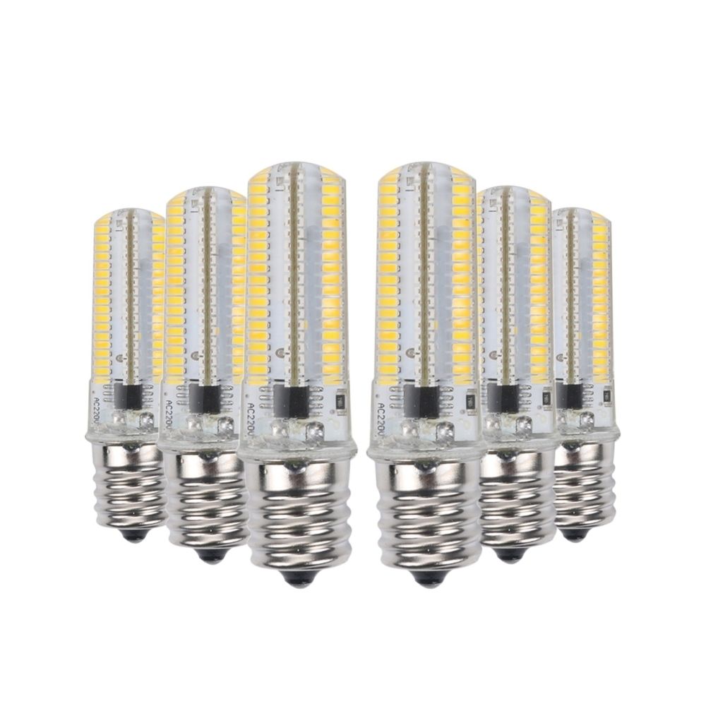 Wewoo - Ampoule LED SMD 3014 6PCS E17 7W CA 220-240V 152LEDs SMD 3014 lampe de silicone à économie d'énergie (blanc chaud) - Ampoules LED