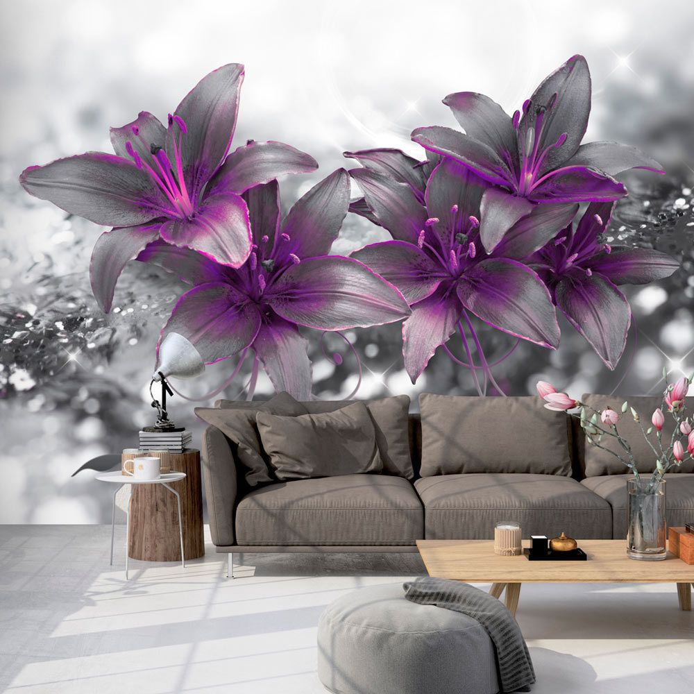 Bimago - Papier peint - Secret of the Lily - Décoration, image, art | Fleurs | Lilies | - Papier peint