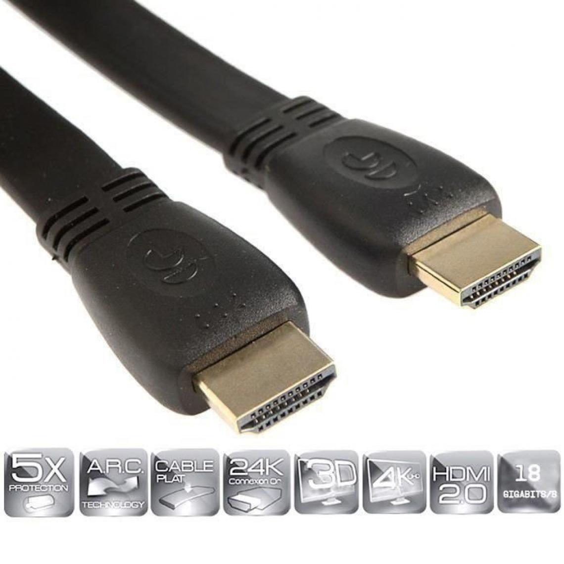 DCU Tecnologic - HDMI CONNECT M HDMI M SLIM 1.5M - Adaptateurs