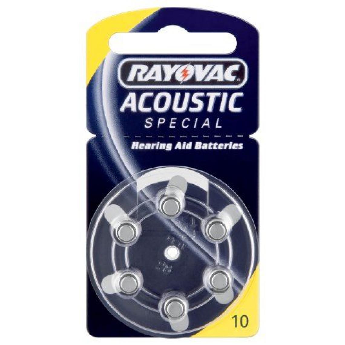 Rayovac - Rayovac - 4610945416 - Pile Auditive Acoustic N°10 - Piles spécifiques