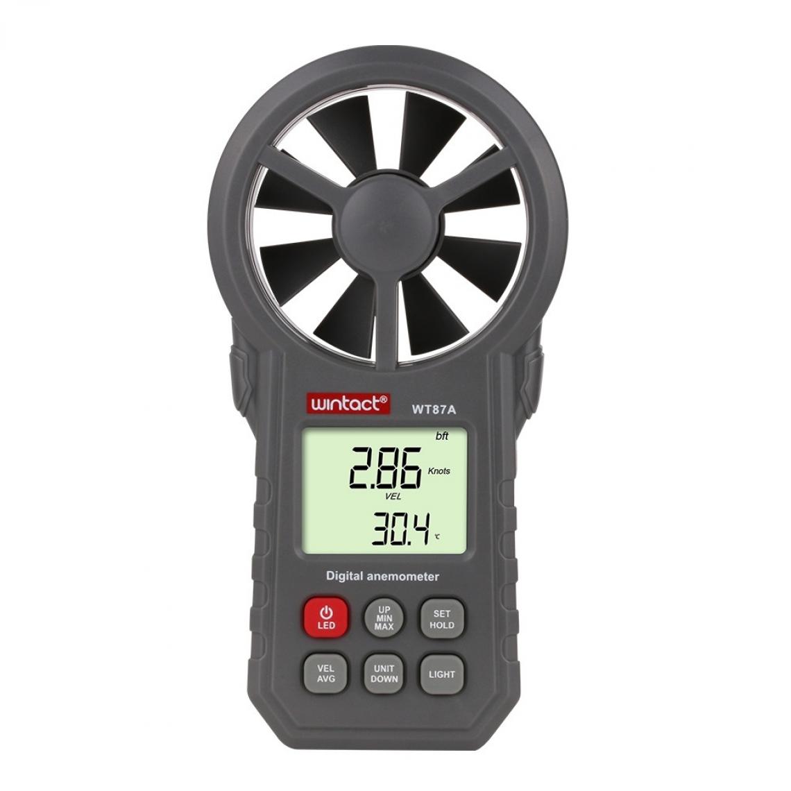 Wewoo - WT87A Anémomètre Portable Thermomètre Indicateur de vitesse - Appareils de mesure
