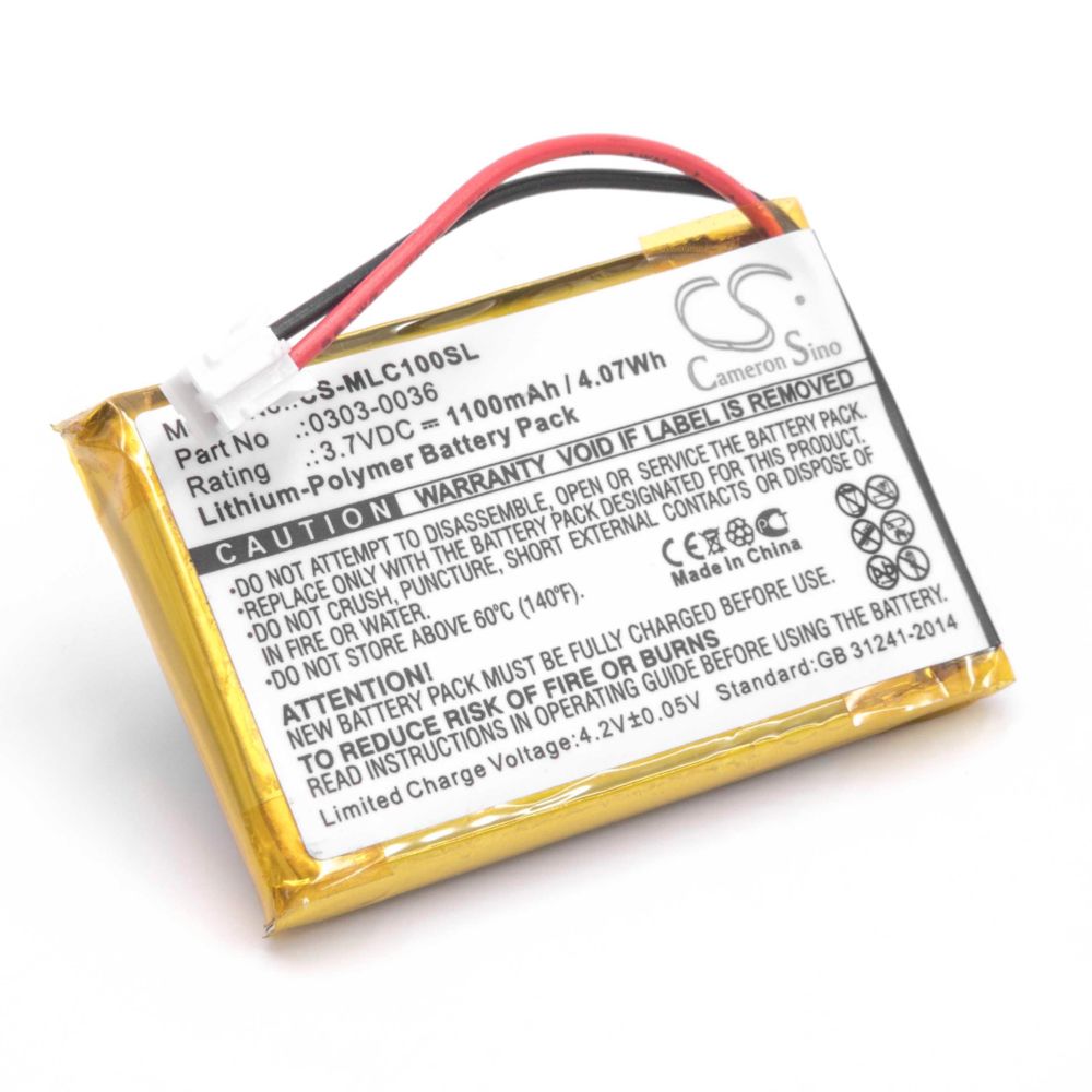 Vhbw - vhbw Li-Polymère batterie 1100mAh (3.7V) pour appareil de mesure comme Minelab 0303-0036 - Piles rechargeables