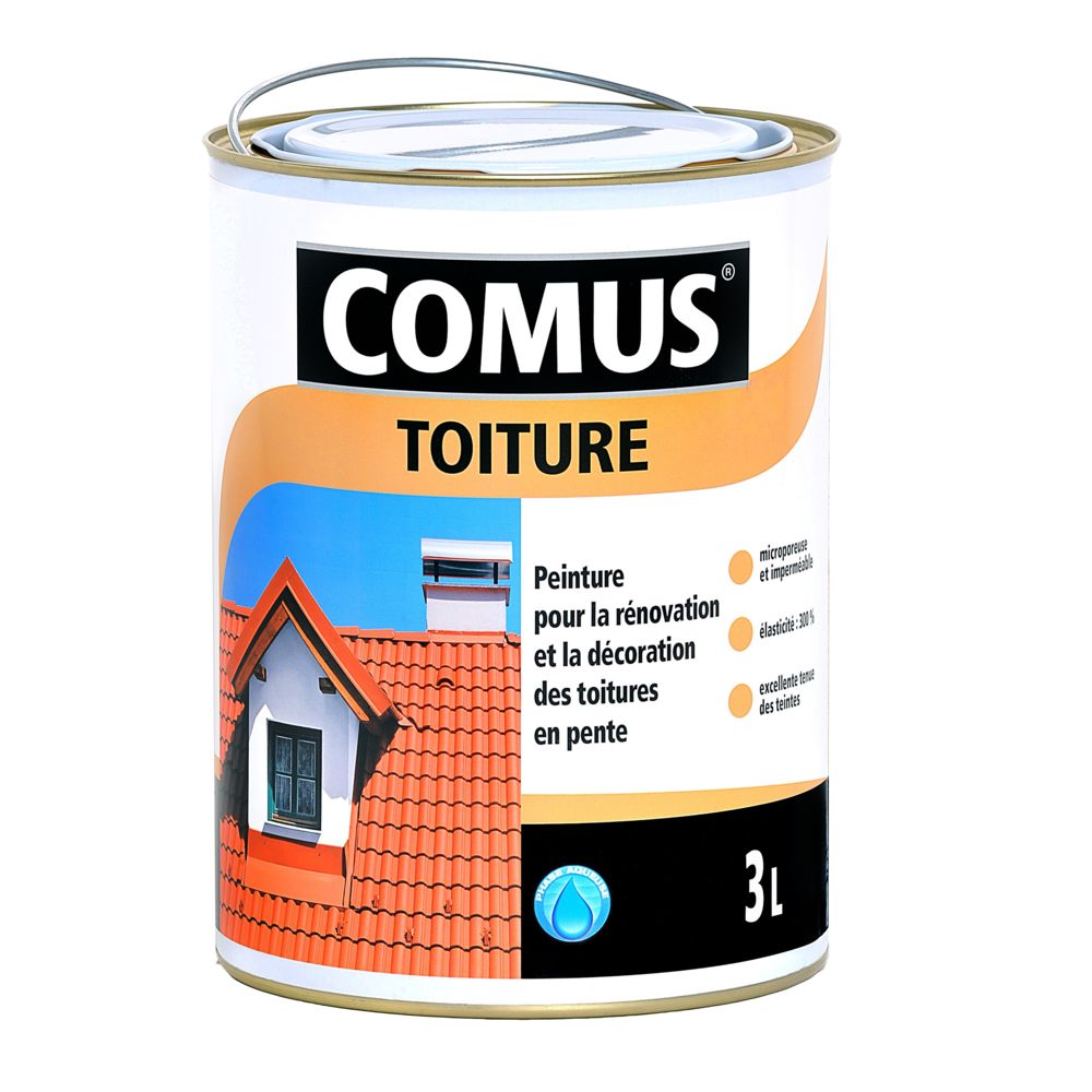 Comus - COMUS TOITURE - Tuile 3L - Peinture décorative imperméable pour la rénovation des toitures - COMUS - Peinture extérieure