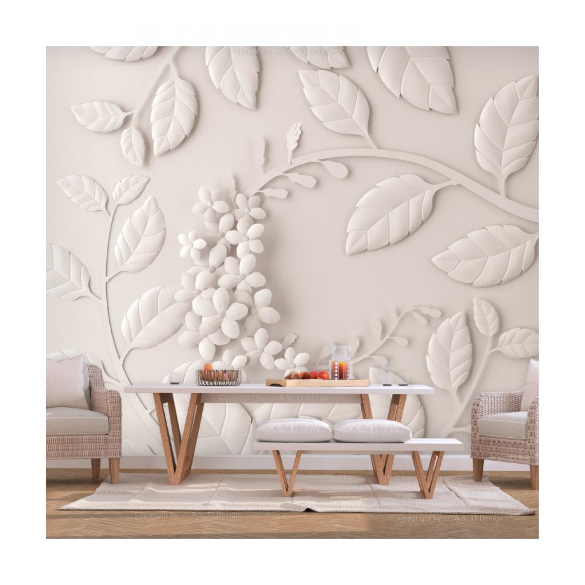 Artgeist - Papier peint - Paper Flowers (Cream) 250x175 - Papier peint
