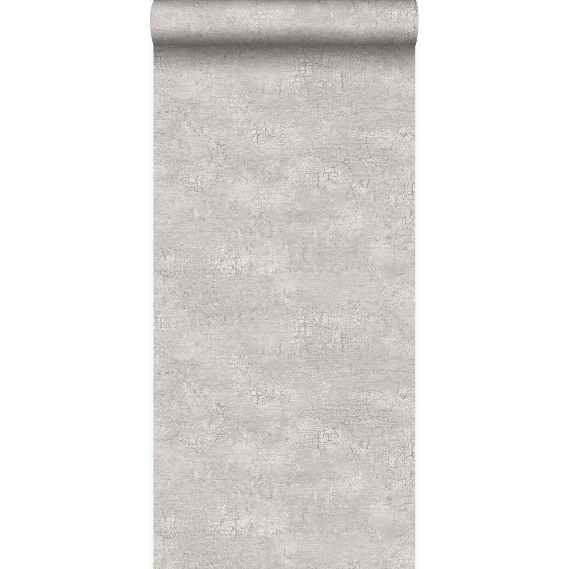 Origin - Origin papier peint imitation pierre gris clair - 347565 - 53 cm x 10.05 m - Papier peint