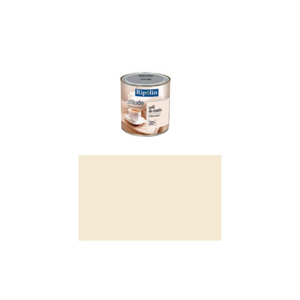 Ripolin - Peinture de couleur murale intérieur satin blanc cassé 0,5L Ripolin - Peinture intérieure
