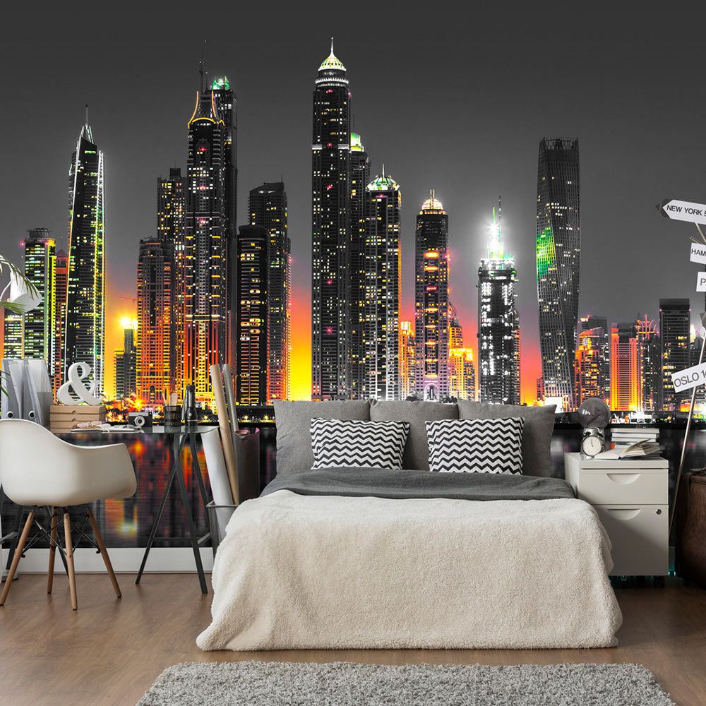 marque generique - 250x175 Papier peint Autres villes Ville et Architecture Superbe Desert City (Dubai) - Papier peint
