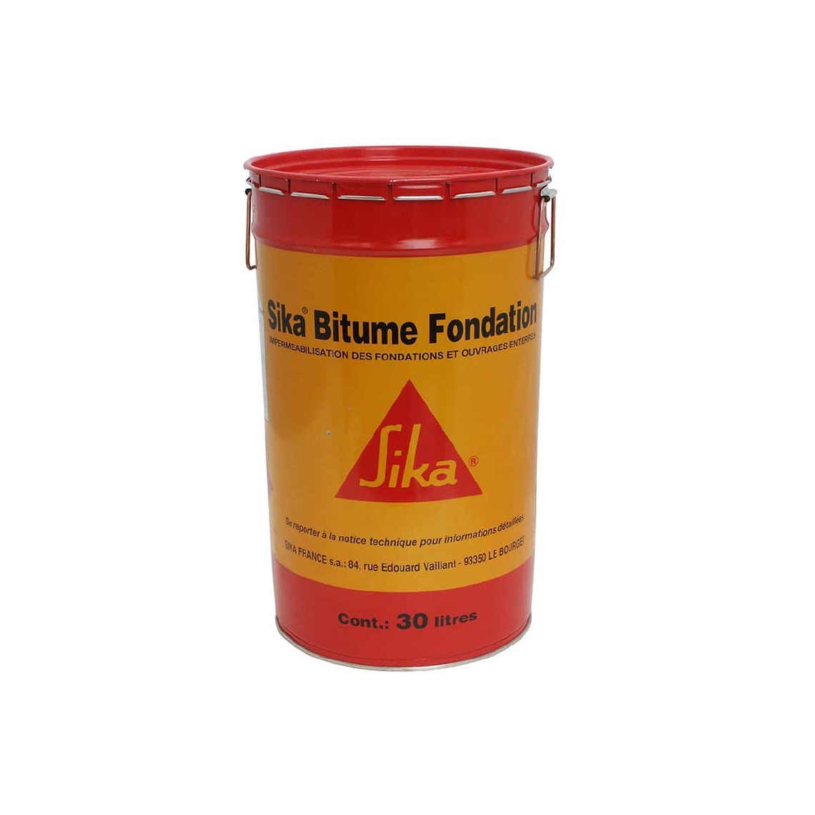 Sika - Imperméabilisant des fondations et ouvrages enterrés - SIKA Bitume Fondation - Noir - 30L - Peinture extérieure