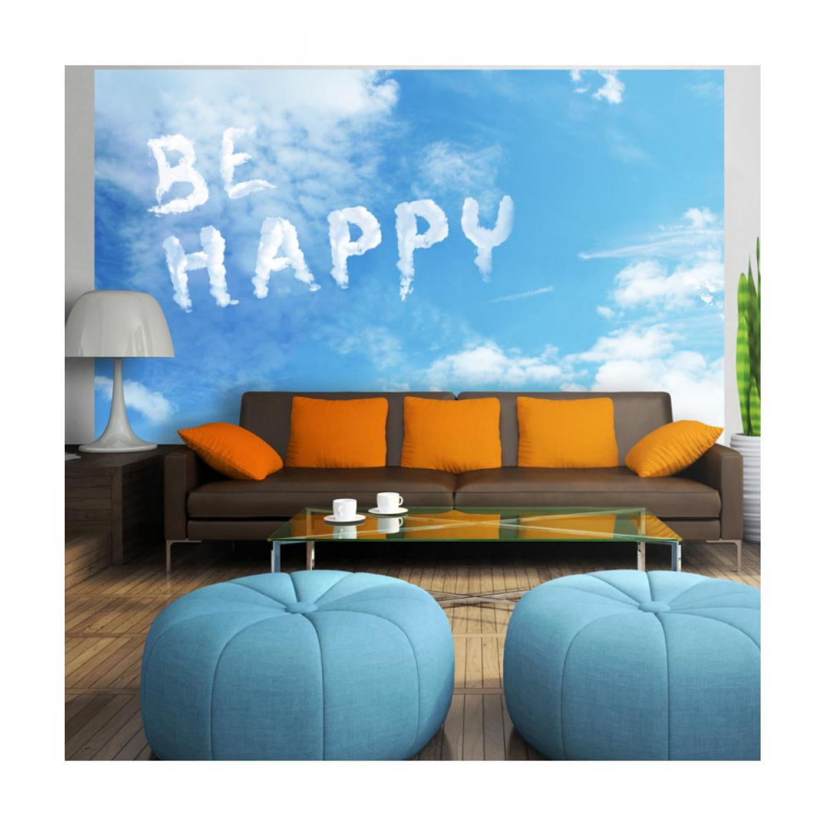 Artgeist - Papier peint - Be happy 100x70 - Papier peint