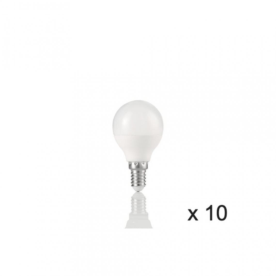 Ideal Lux - Ampoule (x10) 7W E14 Blanc D4,5 151731 - Ampoules LED