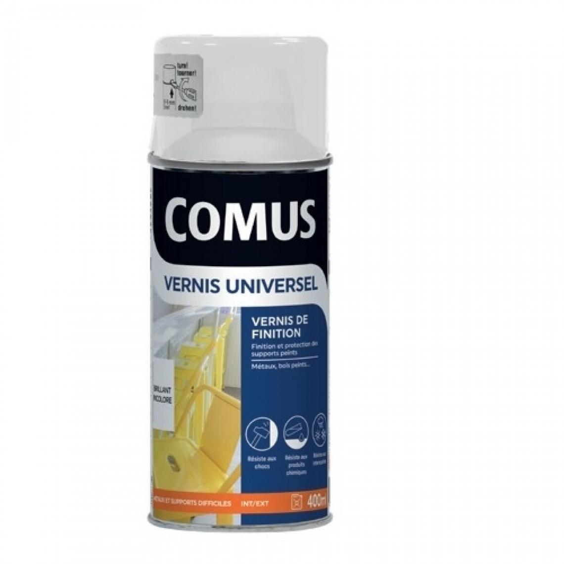 Comus - Aérosol vernis universel brillant 400ml - COMUS - Peinture intérieure