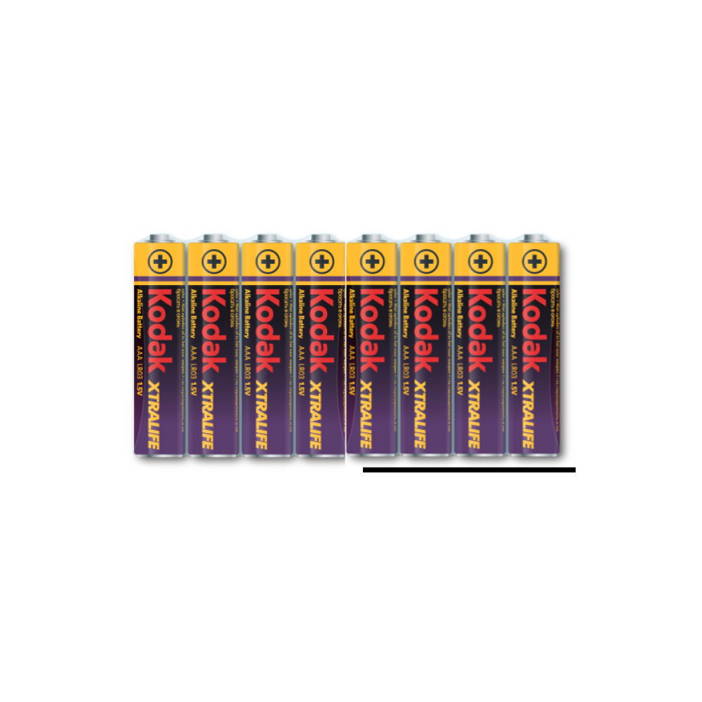 Kodak - KODAK - Pile - XTRALIFE Alcaline - AAA/LR03 - lot de 8-- - Piles rechargeables