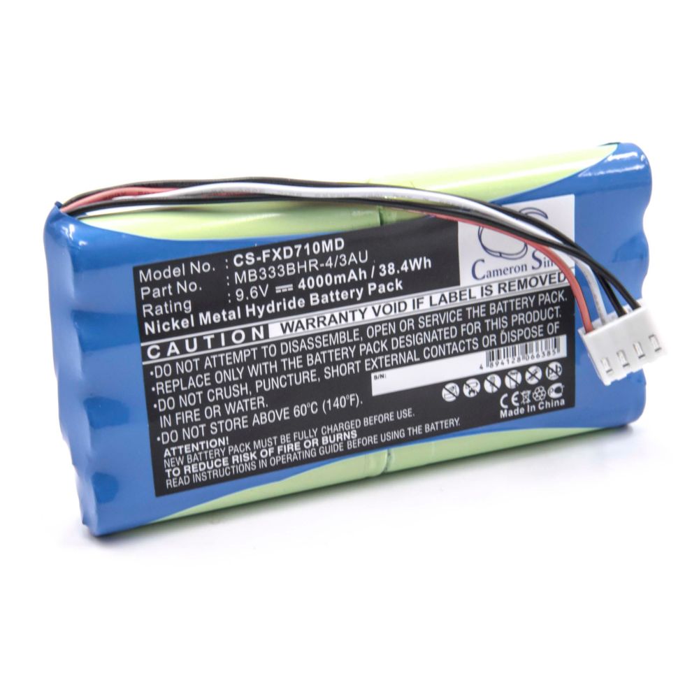 Vhbw - vhbw Batterie NiMH 4000mAh (9.6V) matériel médical EKG outil Fukuda CardiMax FCP-7101, FX-2201, FX-7000, FX-7100, FX-7102, FX-7402 et MB333BHR-4/3AU - Piles spécifiques
