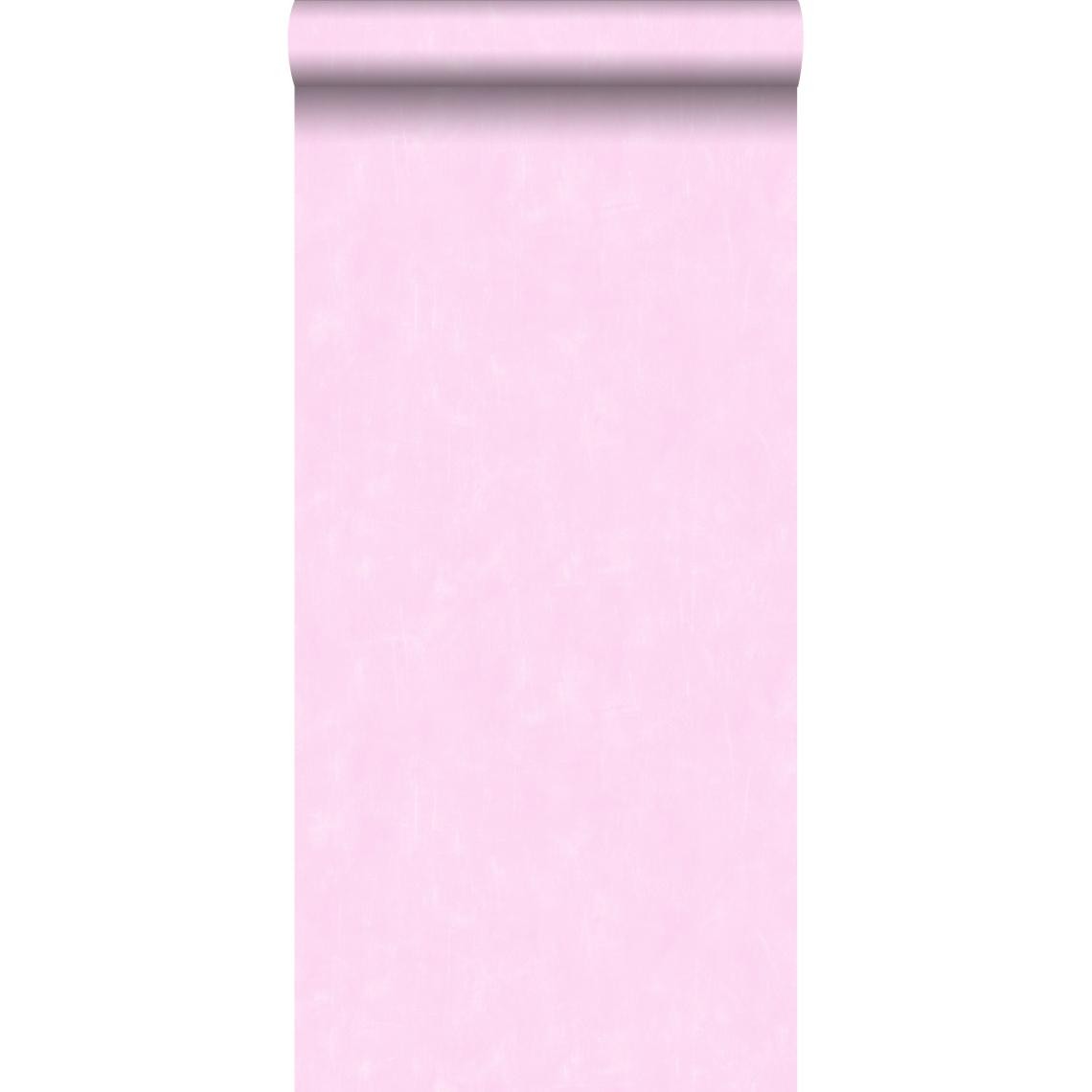 ESTAhome - ESTAhome papier peint uni mat rose clair - 128002 - 53 cm x 10,05 m - Papier peint