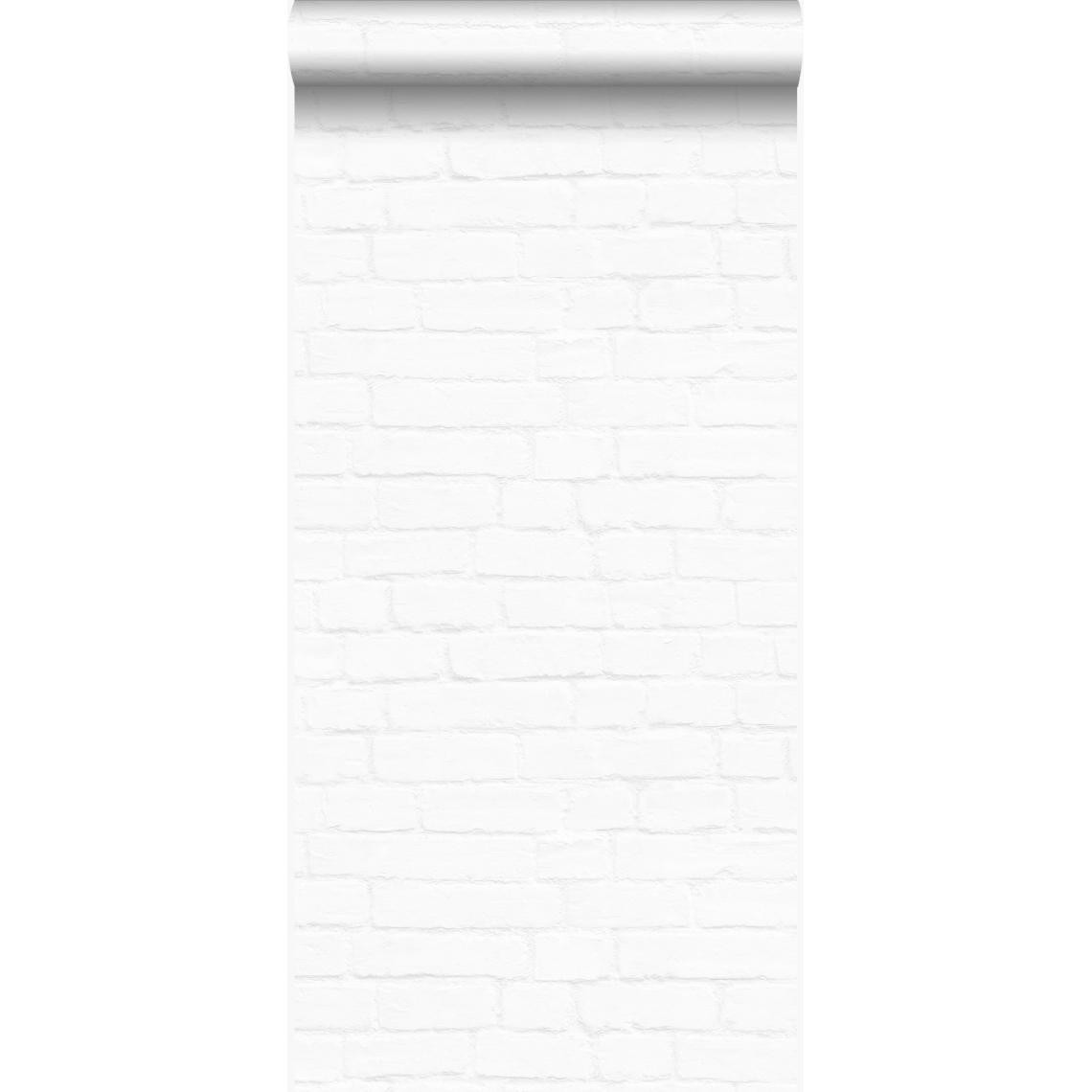 Origin - Origin papier peint brique blanc mat - 347486 - 53 cm x 10,05 m - Papier peint