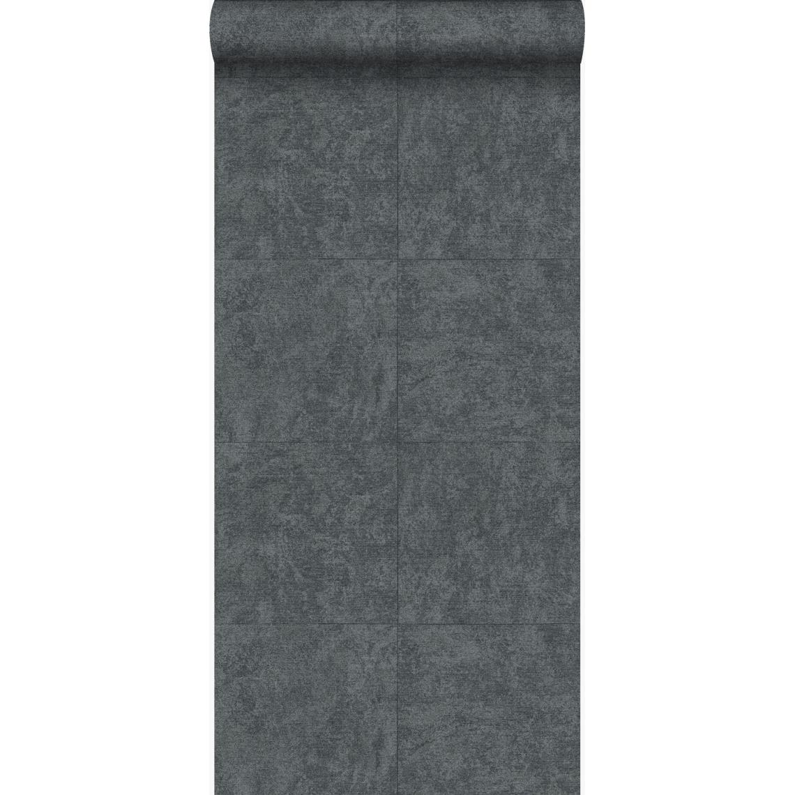 Origin - Origin papier peint brique gris foncé - 347413 - 53 cm x 10,05 m - Papier peint