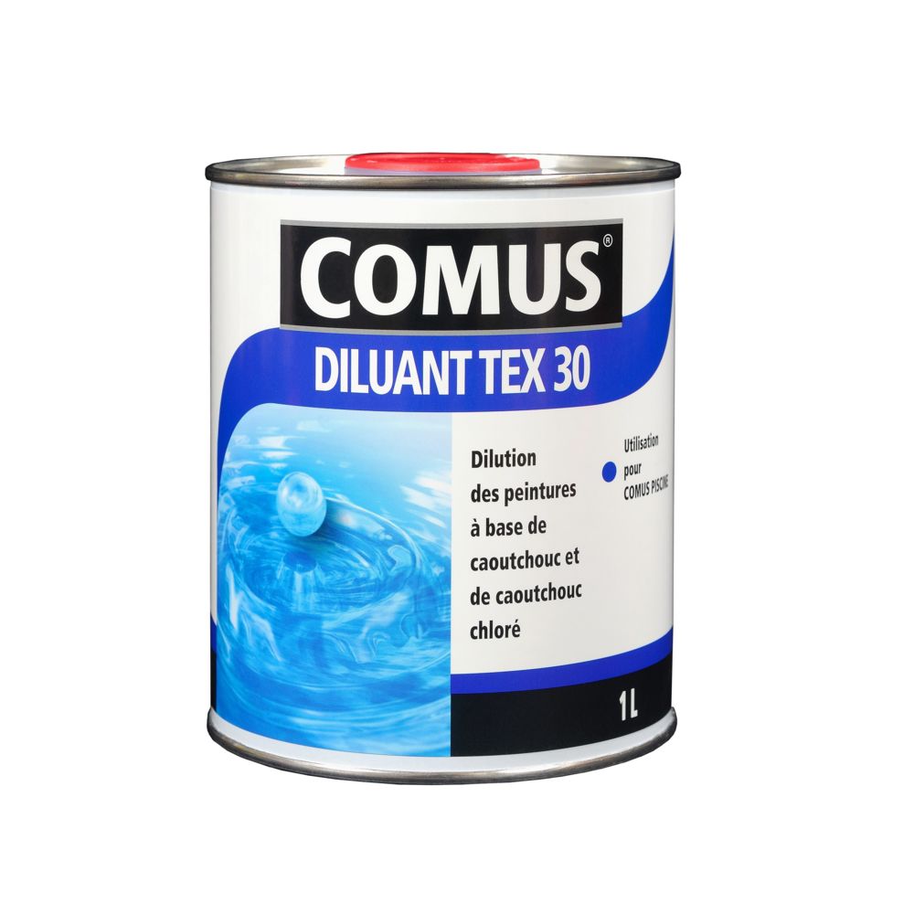 Comus - DILUANT TEX 30 - 1L - Diluant spécial COMUS PISCINE - Imperméabilisant mur & sol