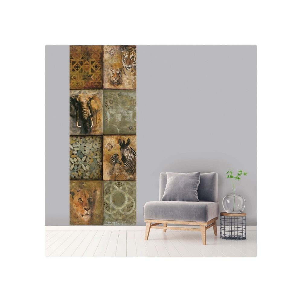 Rendez Vous Deco - Lé vertical Safari 100 x 270 cm - Papier peint