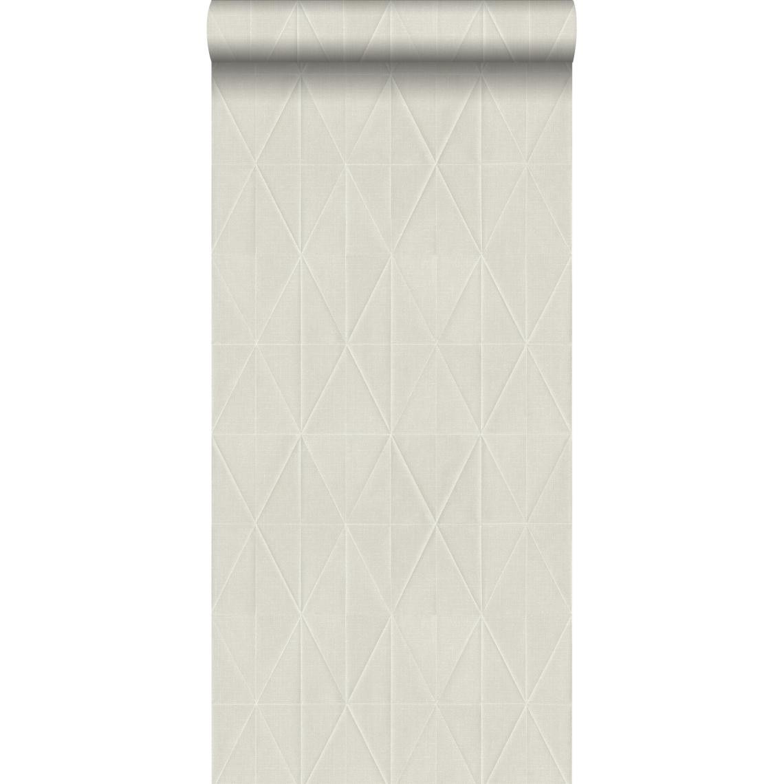 ESTAhome - ESTAhome PP intissé éco texture origami beige - 148714 - 0.53 x 10.05 m - Papier peint