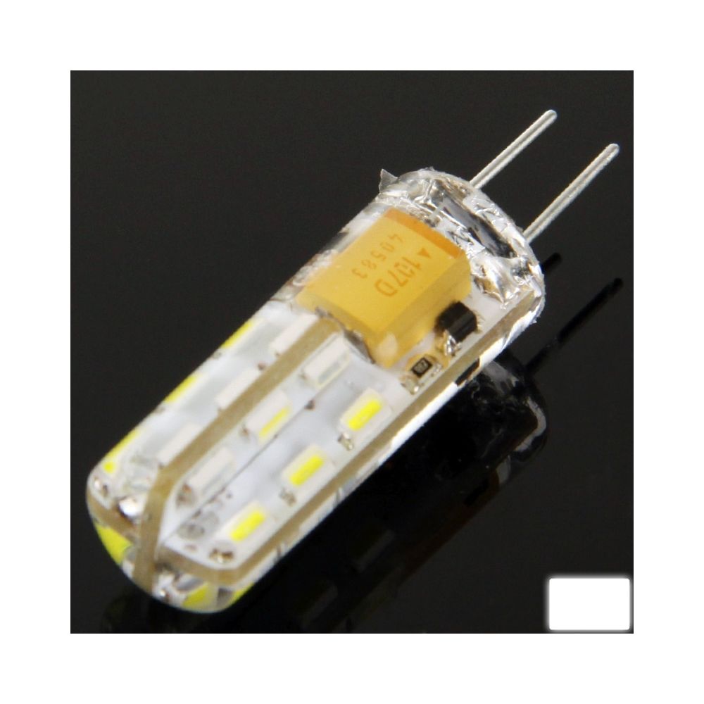 Wewoo - LED Voiture blanc Ampoule de signal de de G4 1.5W 24 3014 SMD, AC / DC 10V-20V - Ampoules LED