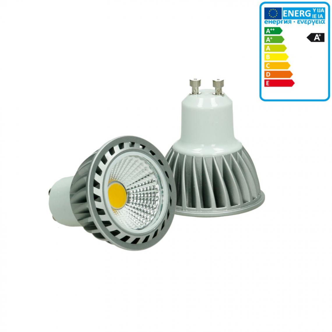 Ecd Germany - ECD Germany LED COB GU10 Ampoule Lampe Spot Lumière 4W Blanc Chaud - Ampoules LED