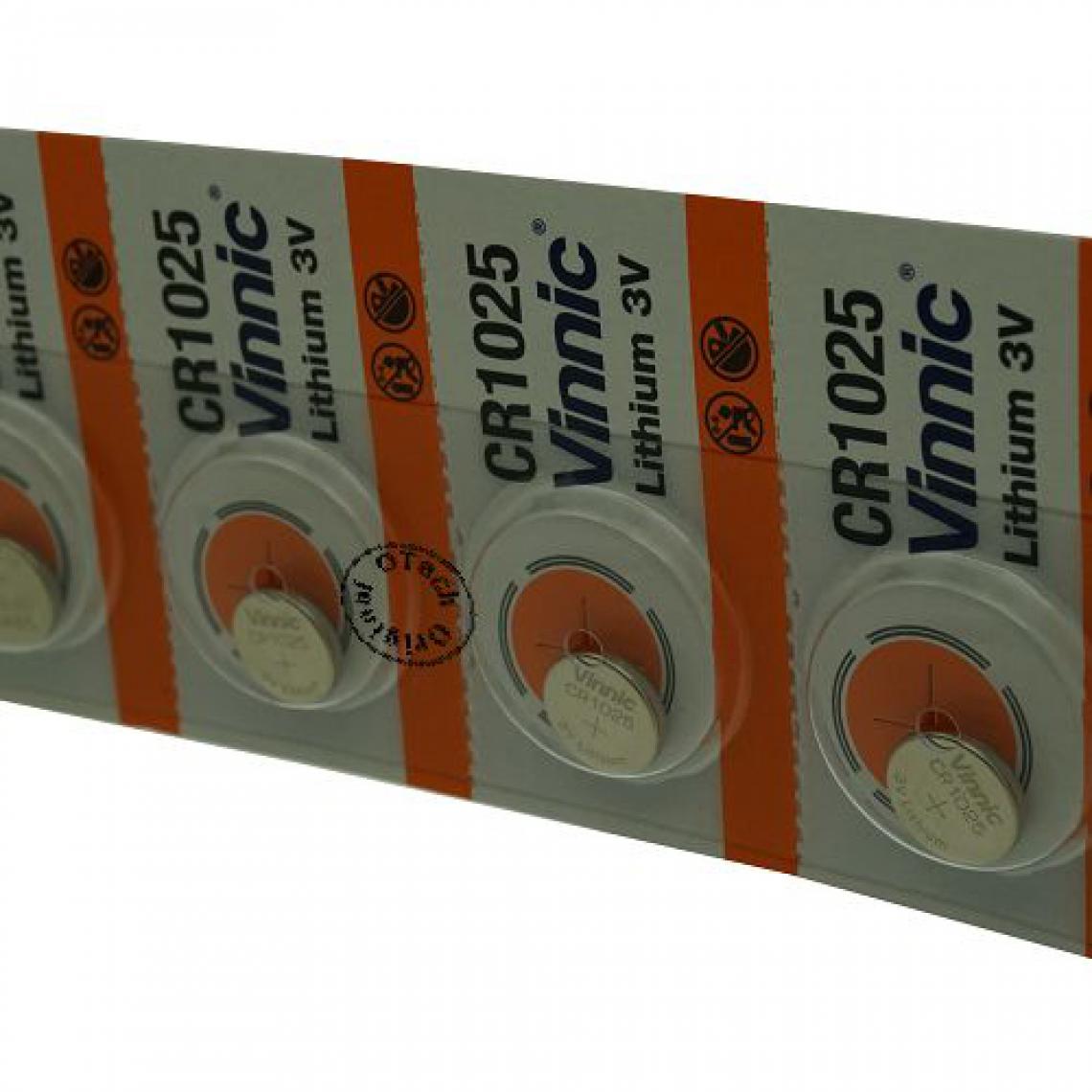 Otech - Pack de 5 piles Vinnic pour DIVERS DL1025 - Piles rechargeables