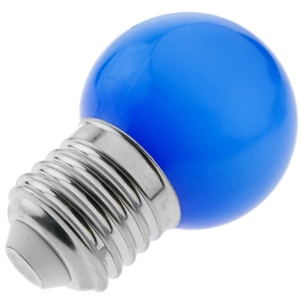 Primematik - Ampoule LED G45 1,5W 230VAC E27 lumière bleu - Ampoules LED