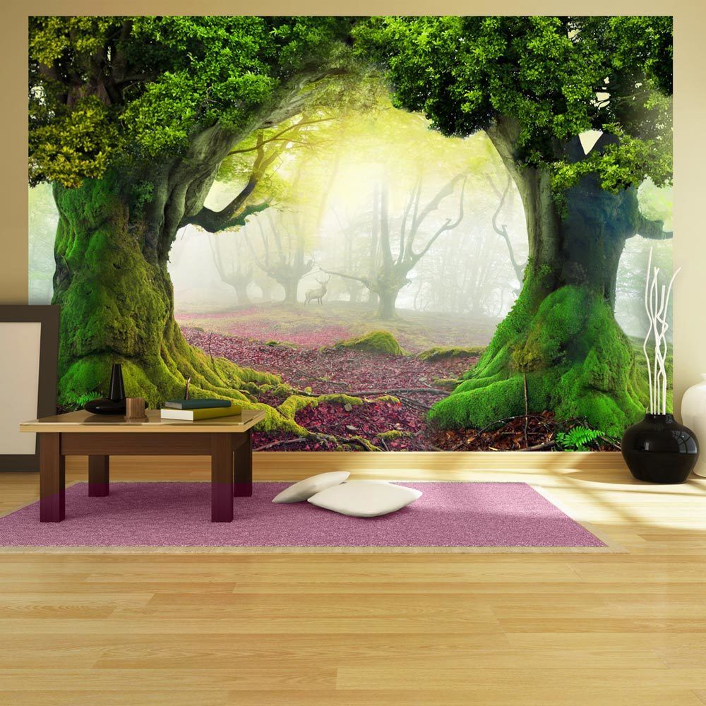 Bimago - Papier peint - Enchanted forest - Décoration, image, art | Fantaisie | - Papier peint