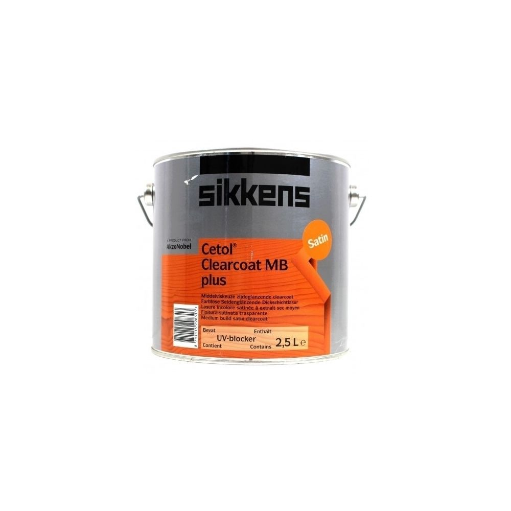 Sikkens - CETOL CLEARCOAT MB+ UV INCOLORE 2,5L - SIKKENS - Produit de finition pour bois