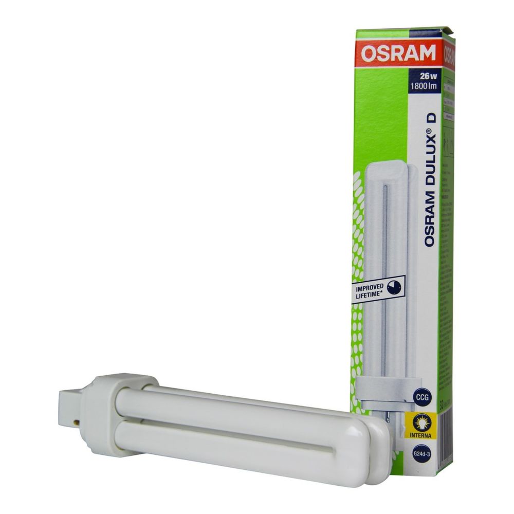 Osram - OSRAM DULUX-D-26-827 - Ampoule G24d-3 DULUX D 26w 1800lm 2700K /827 - 2pins - Tubes et néons
