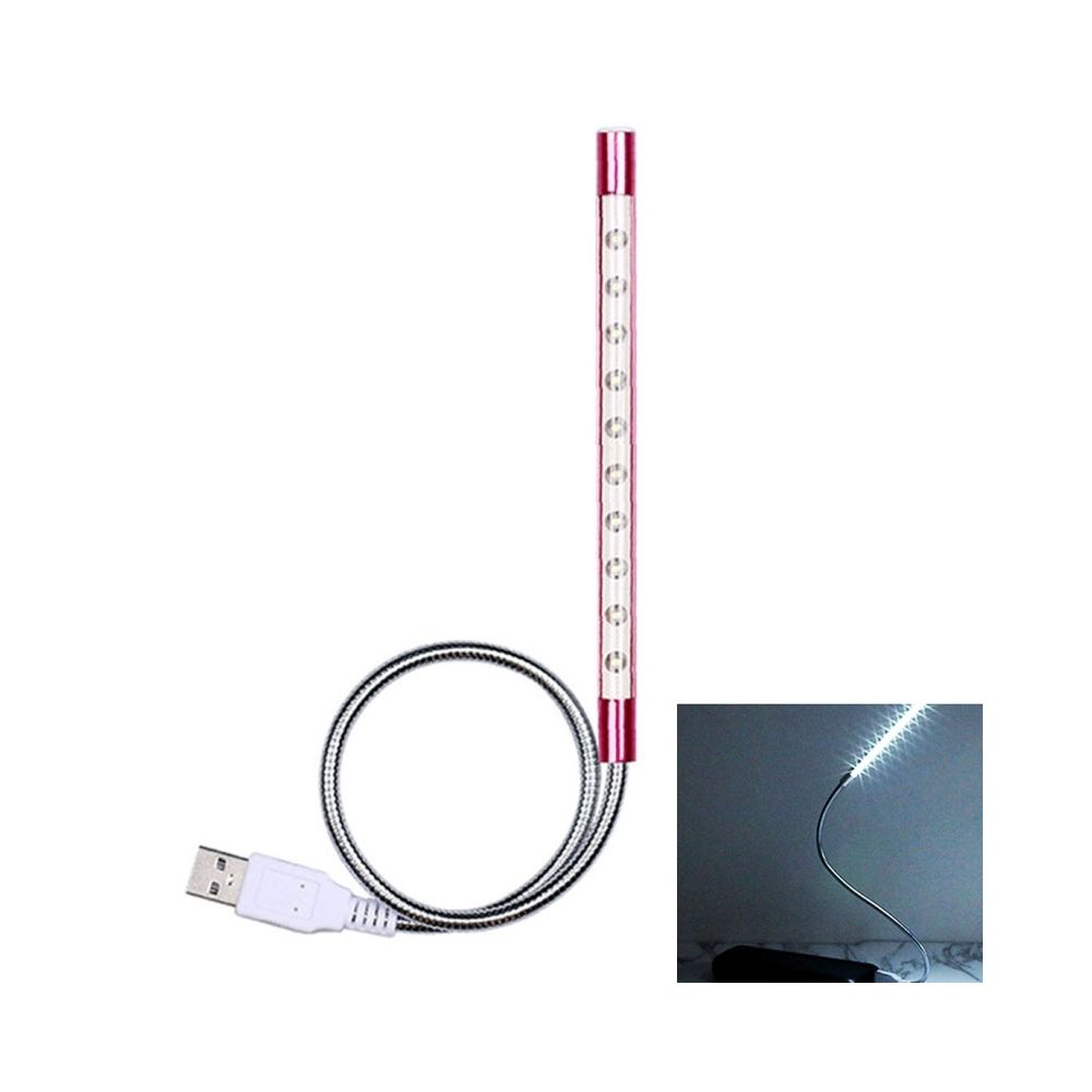 Wewoo - Tube LED Magenta 10 LEDs Interrupteur Tactile Alimenté par USB Flexible Lampe de lecture Lumière de Nuit - Tubes et néons
