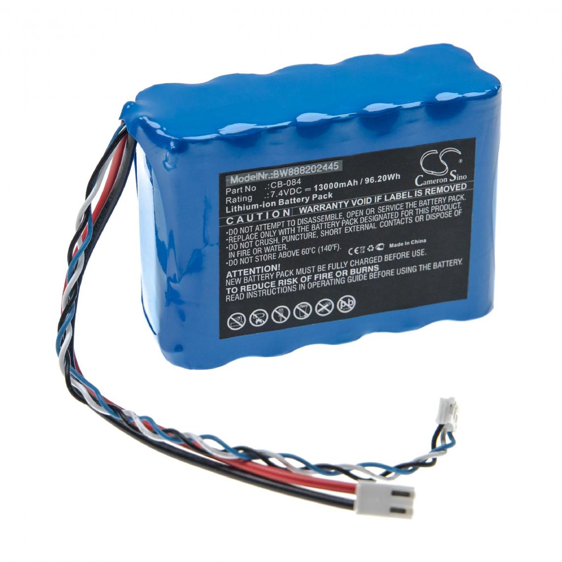 Vhbw - vhbw Batterie compatible avec Promax Neo +, 2, 2 atsc, 3, 4 outil de mesure (13000mAh, 7,4V, Li-ion) - Piles rechargeables