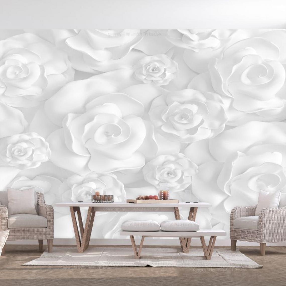Artgeist - Papier peint - Plaster Flowers .Taille : 250x175 - Papier peint