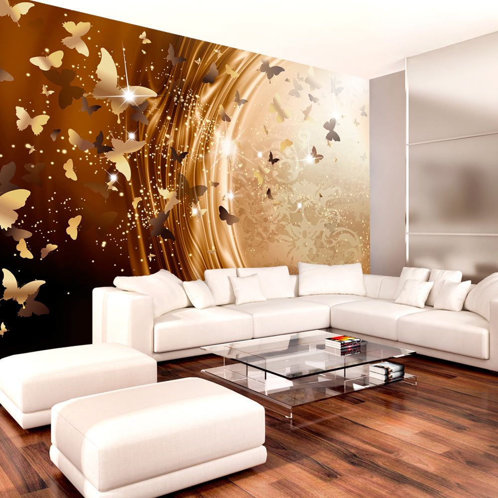 Bimago - Papier peint - Golden Path - Décoration, image, art | Abstractions | Moderne | - Papier peint