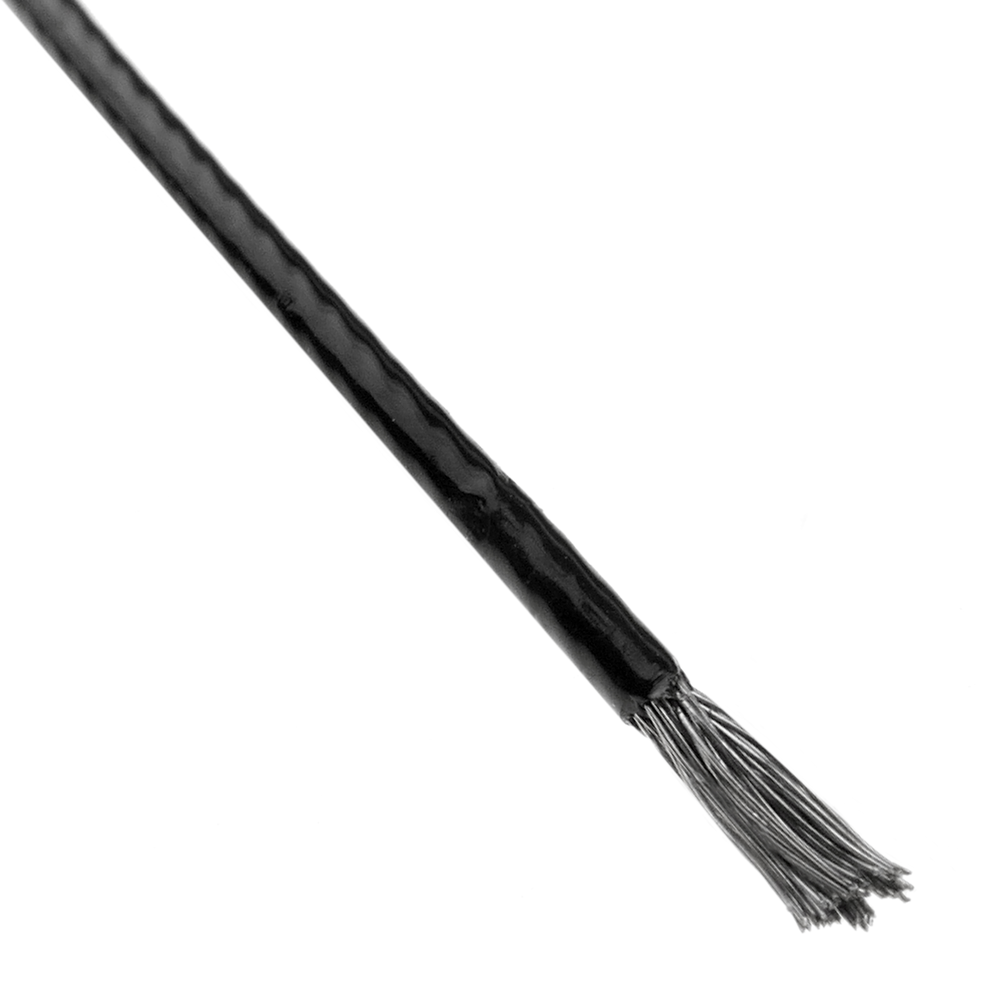 Bematik - Câble en acier inoxydable 7x19 de 1,5 mm. Bobine de 10 m. PVC noir - Fils et câbles électriques