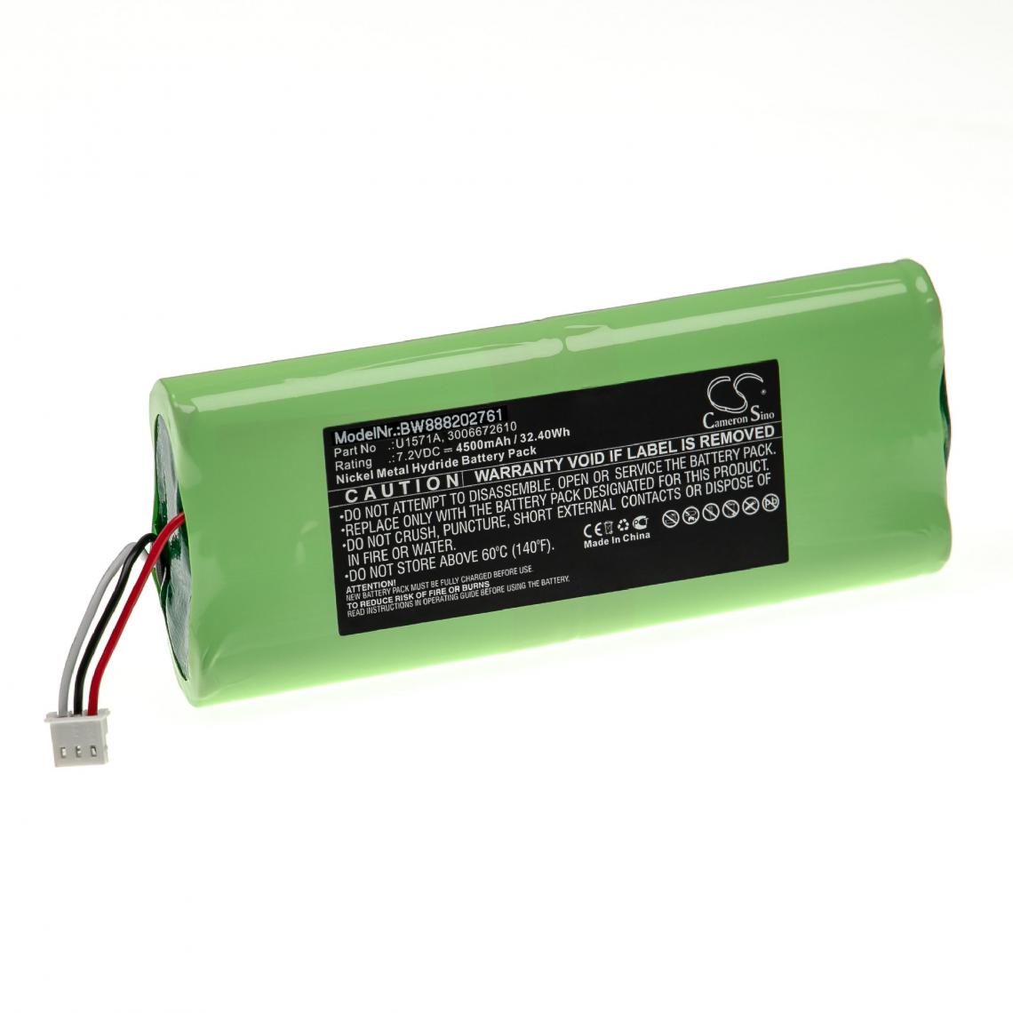 Vhbw - vhbw Batterie remplacement pour Keysight 3006672610, U1571A pour outil de mesure (4500mAh, 7,2V, NiMH) - Piles rechargeables
