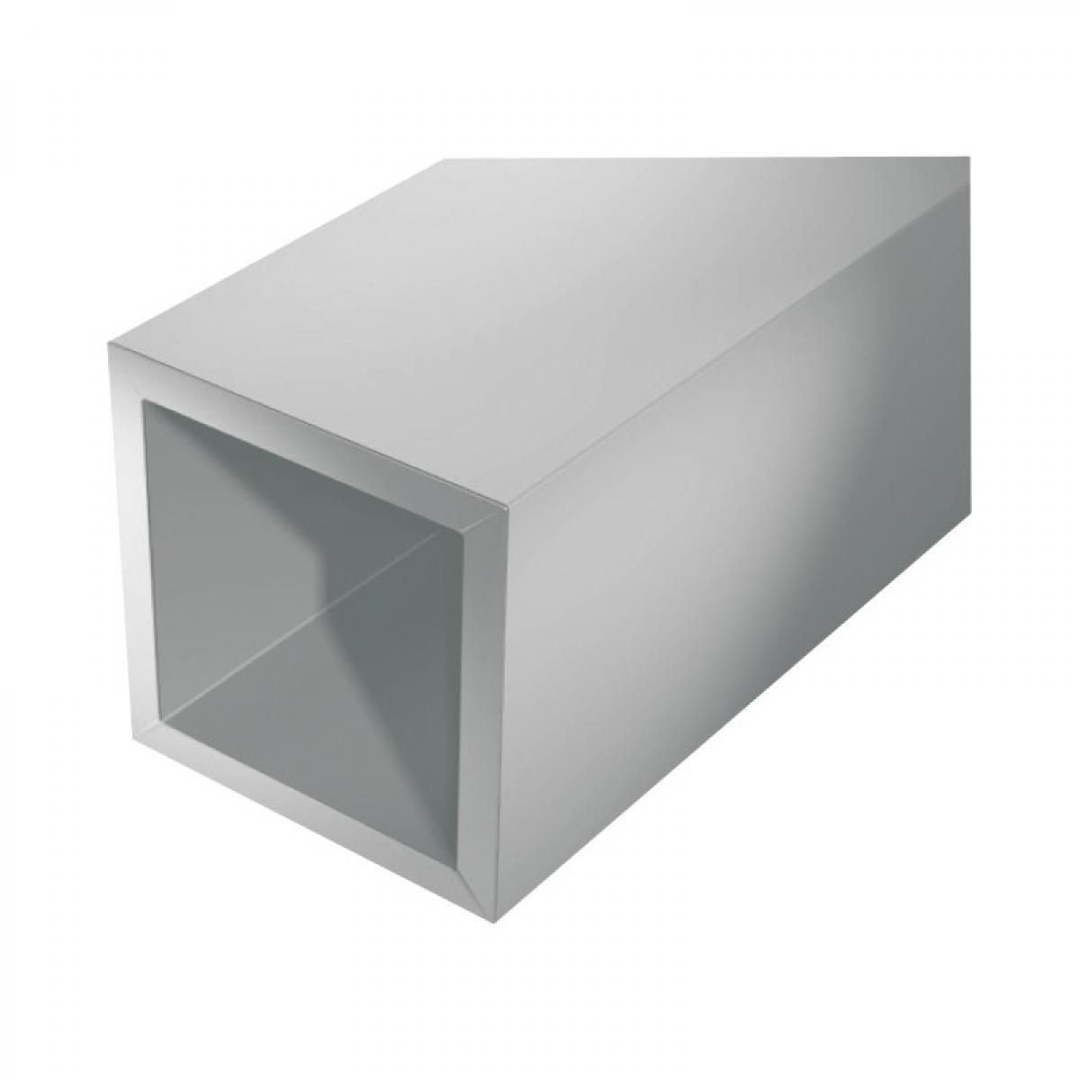 Gah Alberts - Aluminium tube carré 1000/10x10x1mm argent - Profilé de finition pour carrelage