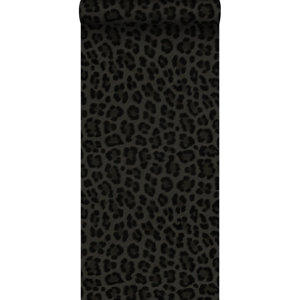 Origin - Origin papier peint peau de léopard gris foncé et noir - 347803 - 0.53 x 10.05 m - Papier peint