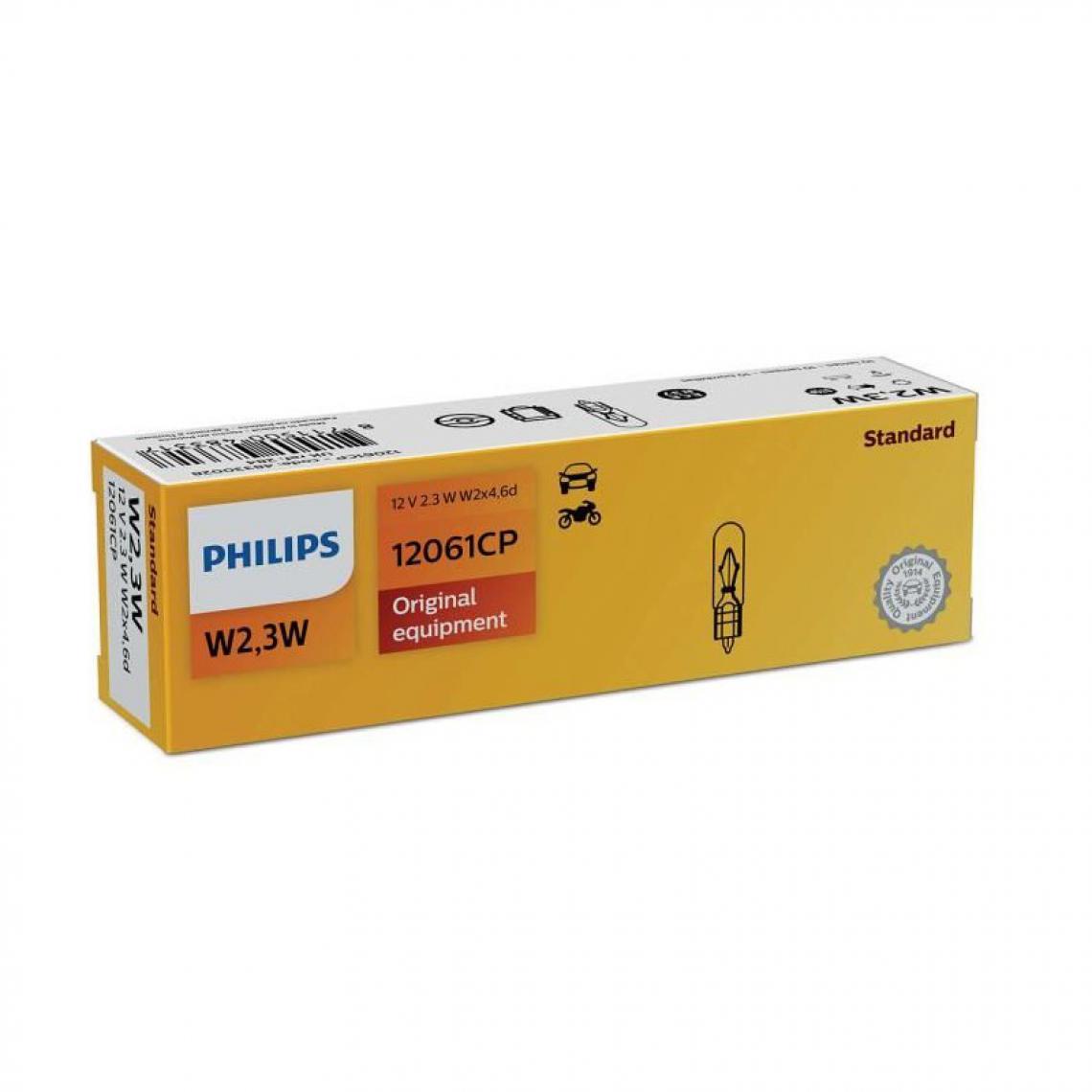 Philips - AMPOULE PHILIPS 12061CP W2,3W 12061 12V lot de 10 - Ampoules LED