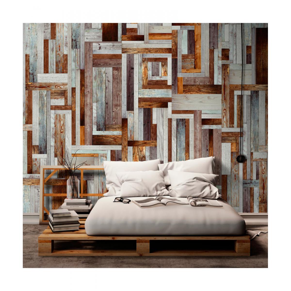 Artgeist - Papier peint - Labyrinth of wooden planks 50x1000 - Papier peint