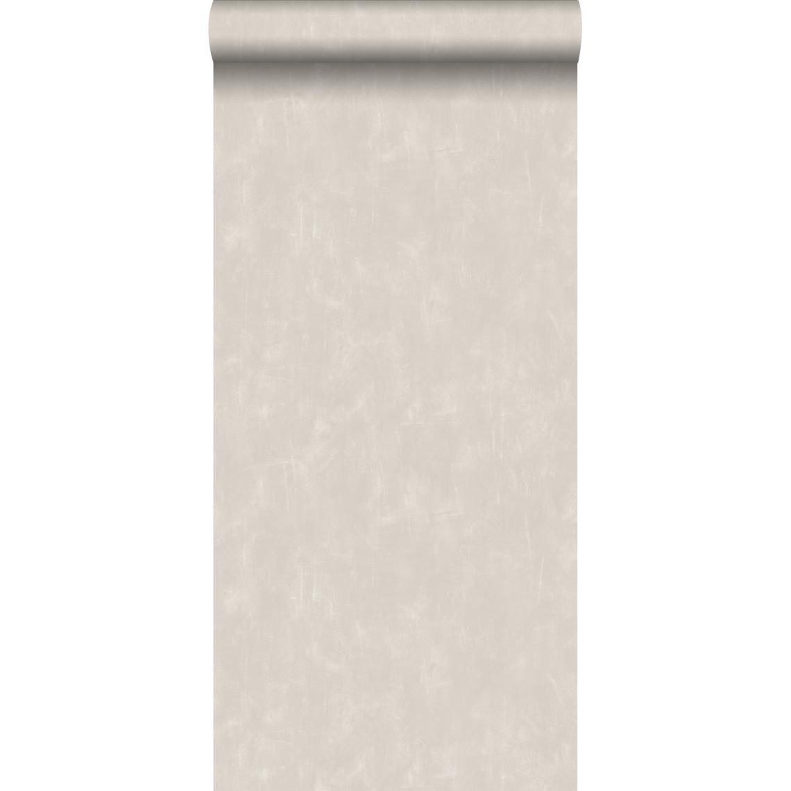 ESTAhome - ESTAhome papier peint uni à effet pictural beige - 148720 - 0.53 x 10.05 m - Papier peint