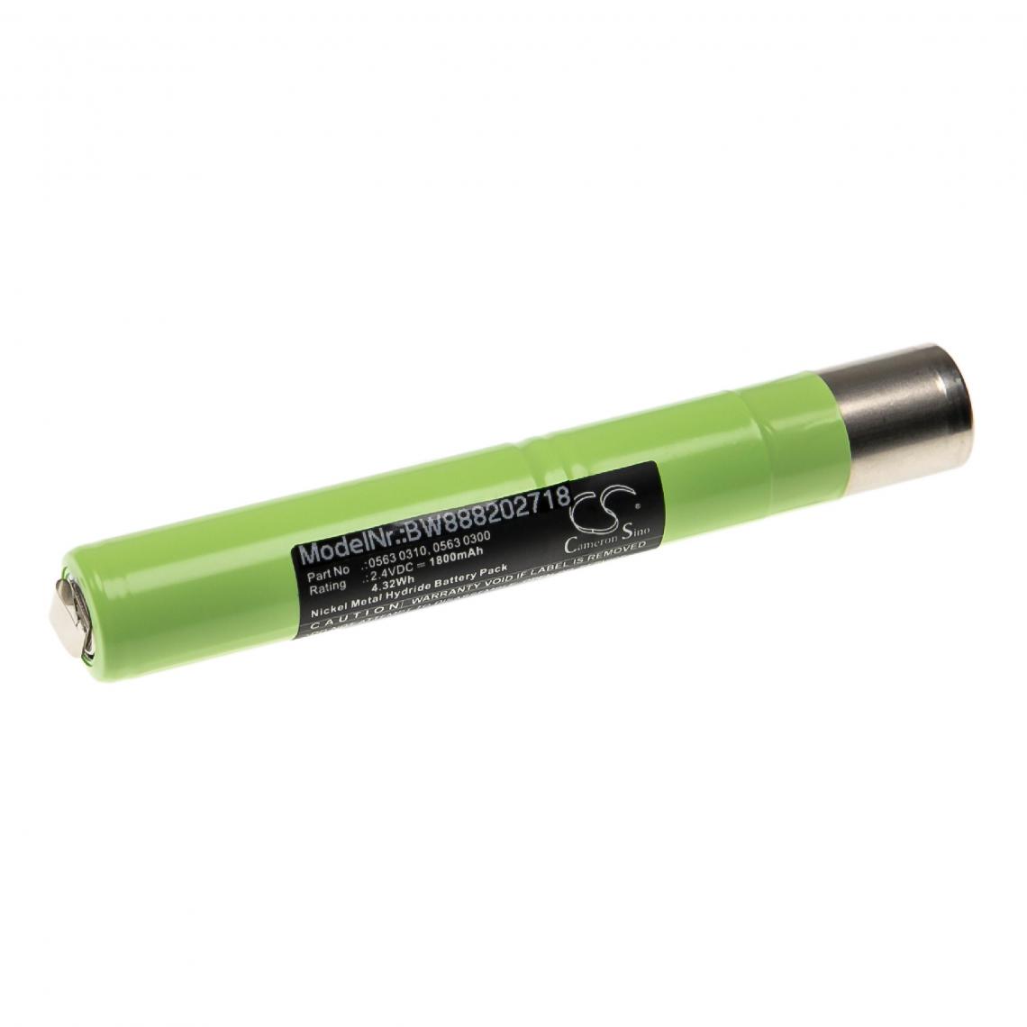 Vhbw - vhbw Batterie compatible avec Testo 300 L, 300 M, 300 XL outil de mesure (1800mAh, 2,4V, NiMH) - Piles rechargeables