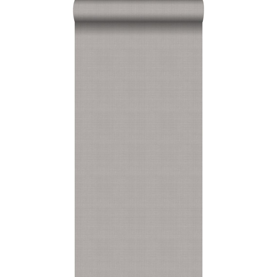 ESTAhome - ESTAhome papier peint lin gris clair - 139026 - 0.53 x 10.05 m - Papier peint
